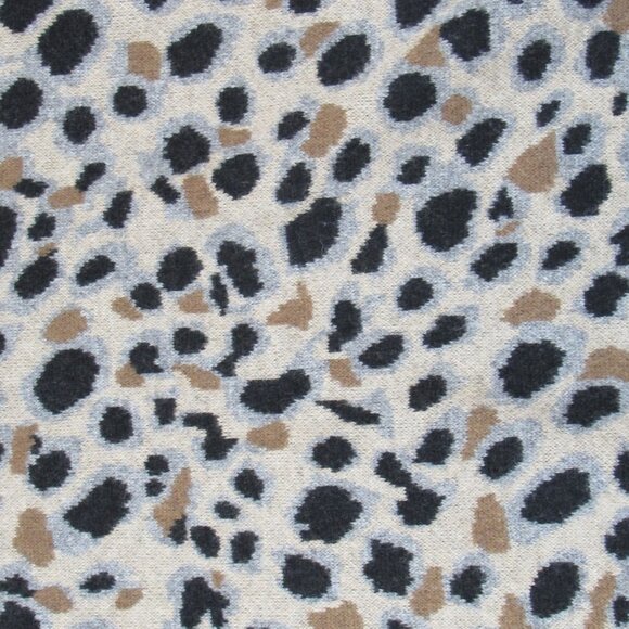 Field Flower Anthropologie Miena Leopard Zip Cardigan Sweater coat wool S - Picture 5 of 6